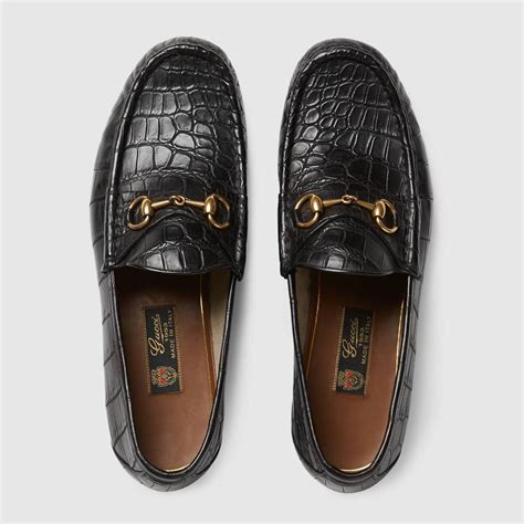 gucci men's horsebit leather loafer|gucci horsebit platform loafer.